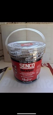 Senco Duraspin Screw #8 x 2-1/2'' 08F250Y Floor Sheathing, for DS300 Gun. 800ct