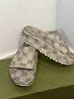 GUCCI INTERLOCKING G PLATFORM SLIDE SANDALS  SZ 37 US 7 — photo 4
