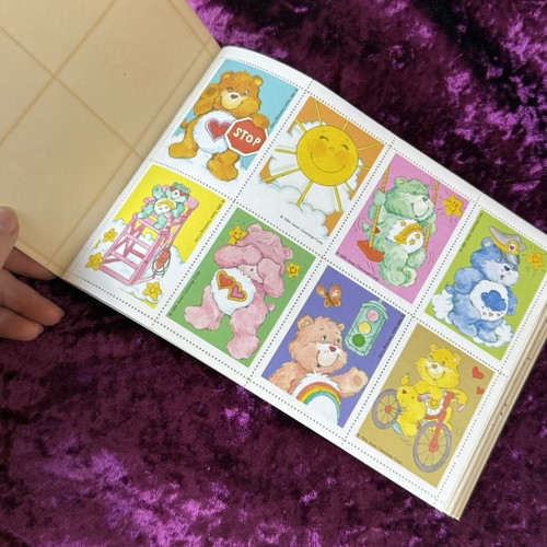 Adesivo libro vintage INUTILIZZATO Care Bears Play It Safe Pizza Hut 1984 CON ADESIVI - Foto 3 di 8