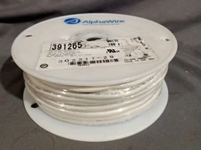 Alpha Wire 391265 100' White