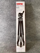 Sunpak PRO Series 66 Aluminum Tripod Pan Tilt Head 360 Quick Release