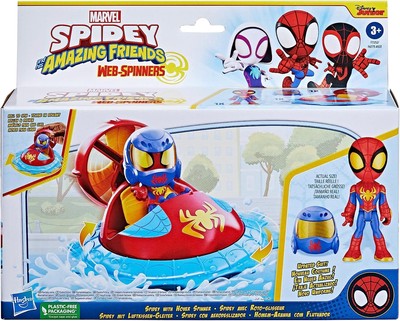 Web-Spinners Spidey with Hover Spinner Vehicle & Action Figure