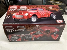 ACME 1:18 SCALE S & S K.S. PITTMAN  1941 WILLYS GASSER! RED! NEW IN BOX!!