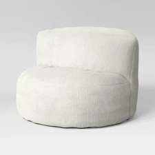 Corduroy Compressed Foam Dorm Chair Cream - Room Essentials