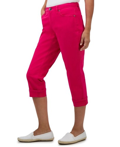 Women's Levi's red regular fit cuffed capri jeans size 14 - Picture 5 of 5