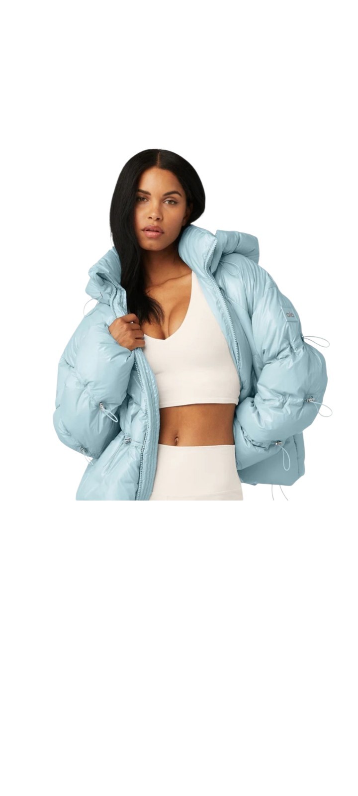 ALO Stunner  in Chalk Blue Puffer Jacket Size Small