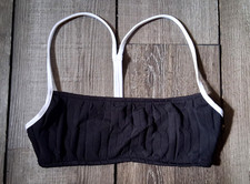 New Ralph Lauren Black Bikini Top Small UW