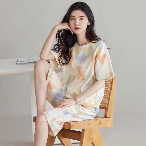 Mujeres Capri Pijama Set Estampado de Dibujos Animados Mangas Cortas Prendas para Dormir Ropa para el Hogar - Imagen 2 de 40