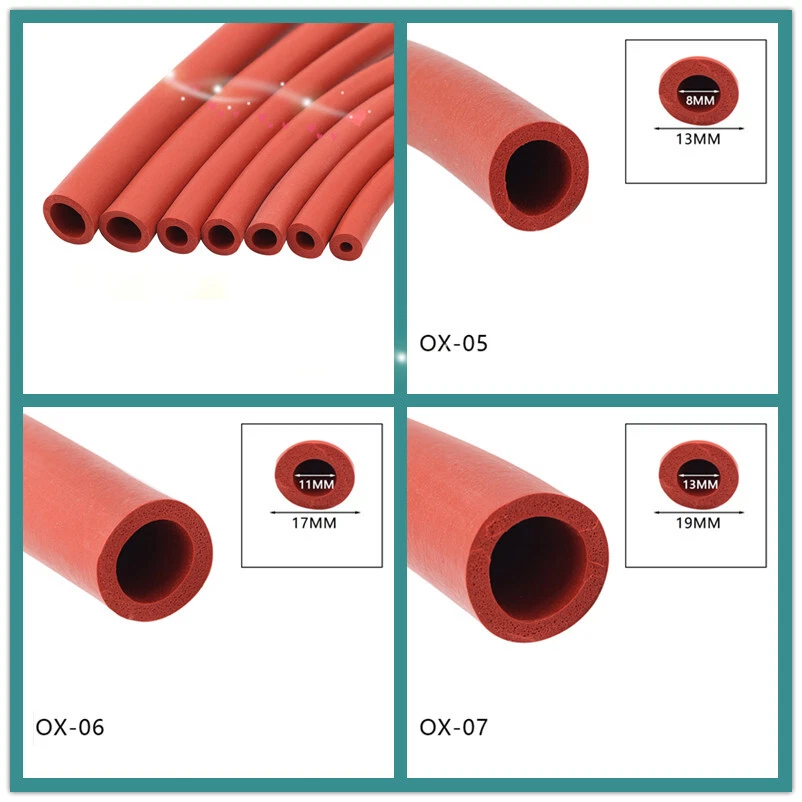 Silicone Rubber Foam Hollow Round Strip O-Shaped Sponge Foam Strip Sealing Strip - Image 3 of 4