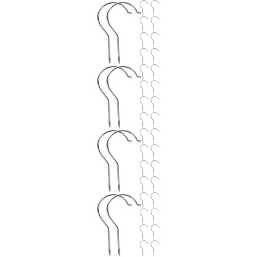 4 Pack Plastic Trouser Hook Clothes Hanger Hooks Metal Clothing Hangers - Picture 3 of 11