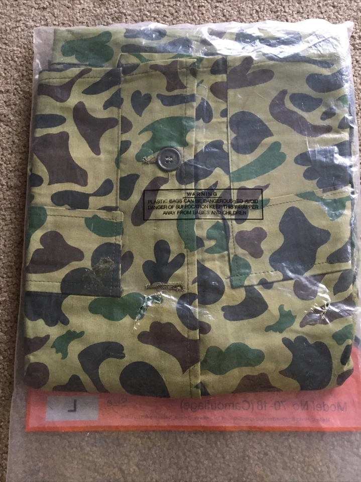 Vintage Seaway Tracker Camouflage Hunter Vest L Game Pouch Pheasant Bird Hunting - Image 4 of 4
