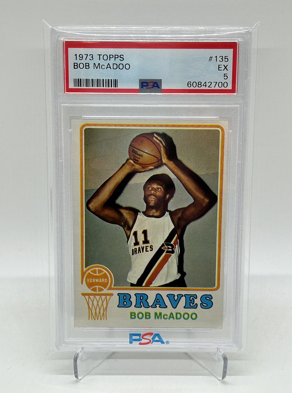 1973 Topps Basketball #135 Bob McAdoo Rookie RC Excellent PSA 5