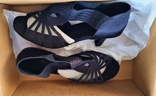 Ballroom Dance Shoes Women Latin Salsa 2.5'' Heels YT02 Size 10.5 Black