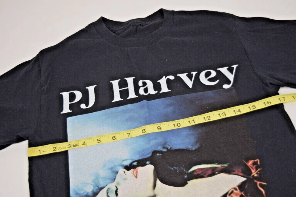 Vintage Band T-Shirt Size S/M 90s PJ Harvey To Bring You My Love Album Black - Image 3 of 4