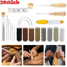29 X Stück Leder Werkzeug Polsternadel Nähe...