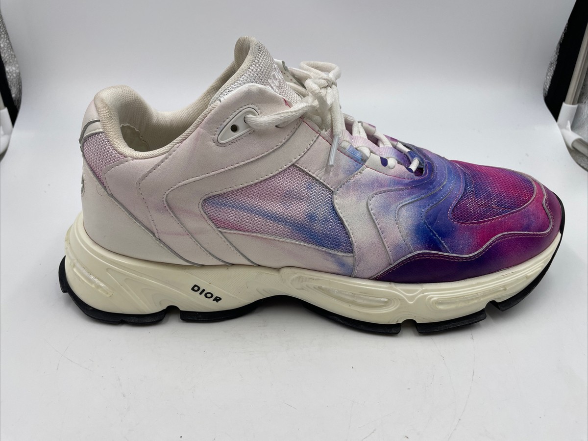 Dior ディオール スニーカー 20EDC CD1 Tie Dye タイダイ テクニカル ローカット ロゴ スニーカー ピンク系 マルチカラー系 44【中古】 RARE Dior CD1 Sneaker Blue/Pink Tie-Dye Size Size EUR 44 US 10.5