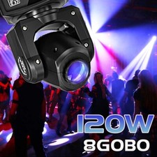 120W LED Moving Head Stage Light RGBW 8Gobo Spot Beam Disco DJ Show Lighting DMX