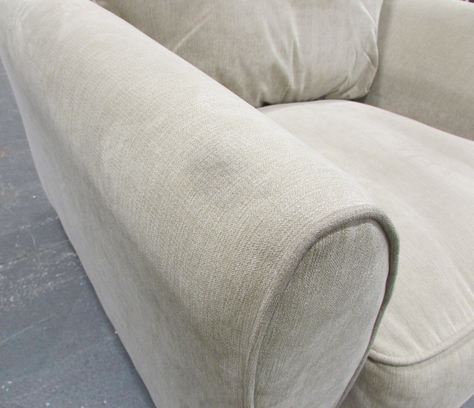 Oak Furniture Land Beige 3Seater Sofa Set Armchair Stool Modern Wooden