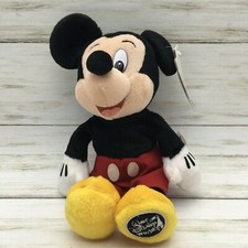 Walt Disney World Mickey Mouse Bean Bag Plush Animal 11"