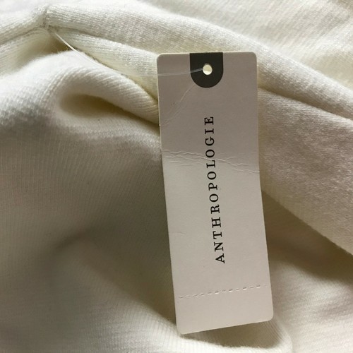 Anthropologie Moth Womens Oversized Cardigan Sweater Long Sleeve White Sz XL F80 - Picture 8 of 9