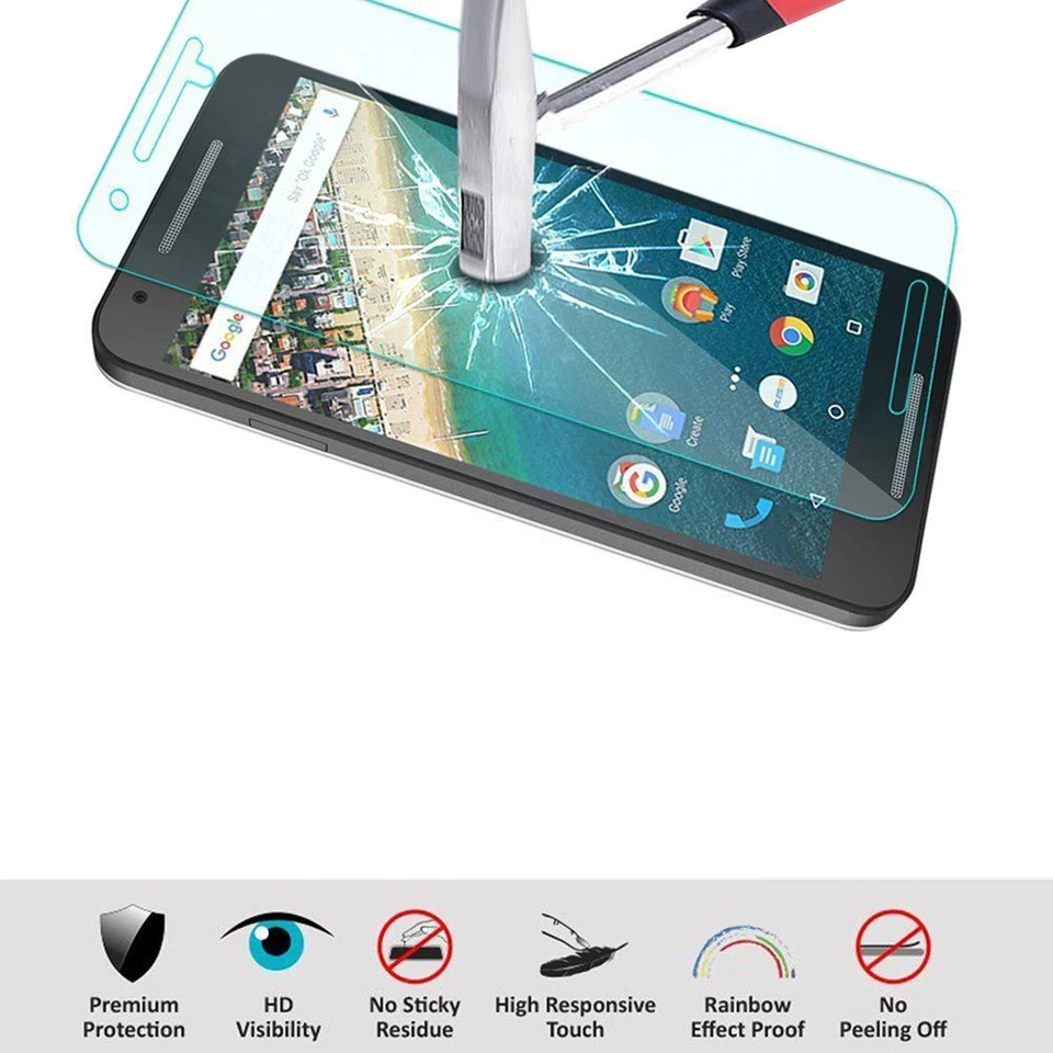 9H закаленное стекло протектор экрана чехол для Huawei Google Nexus 6P США - Изображение 3 из 4