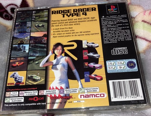 Sony PS1 Ridge Racer Type 4 Plus Demo Disk Complete With Manual - Picture 2 of 11