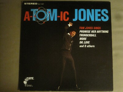 TOM JONES A-TOM-IC JONES LP ORIG '67 PARROT PAS 71007 VOCAL POP ROCK GEM VG+