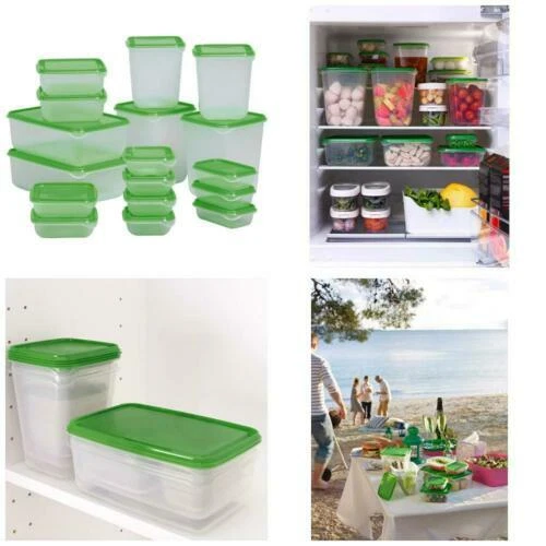 Contenedores de almacenamiento de alimentos de acero inoxidable IKEA