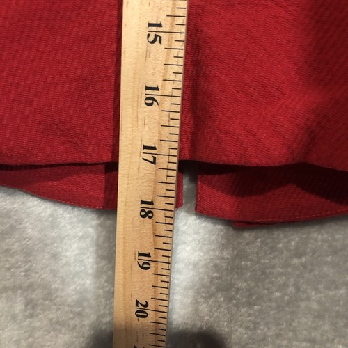 Review Pink Label Waistcoat Size 10 Red Vest Corduroy V-Neck Textured Lapel EUC - Picture 11 of 14