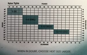 Leo S Dancewear Size Chart