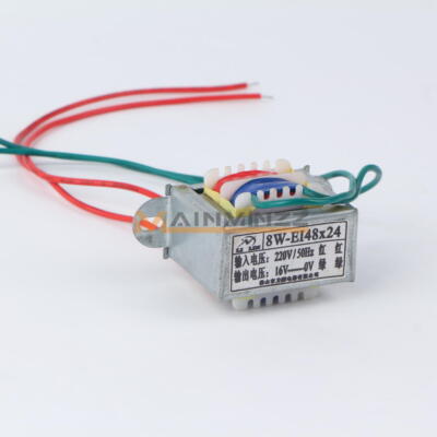 1PC EI48 8W 50/60Hz EI Power Transformer 8W Input AC220V Output AC16V New