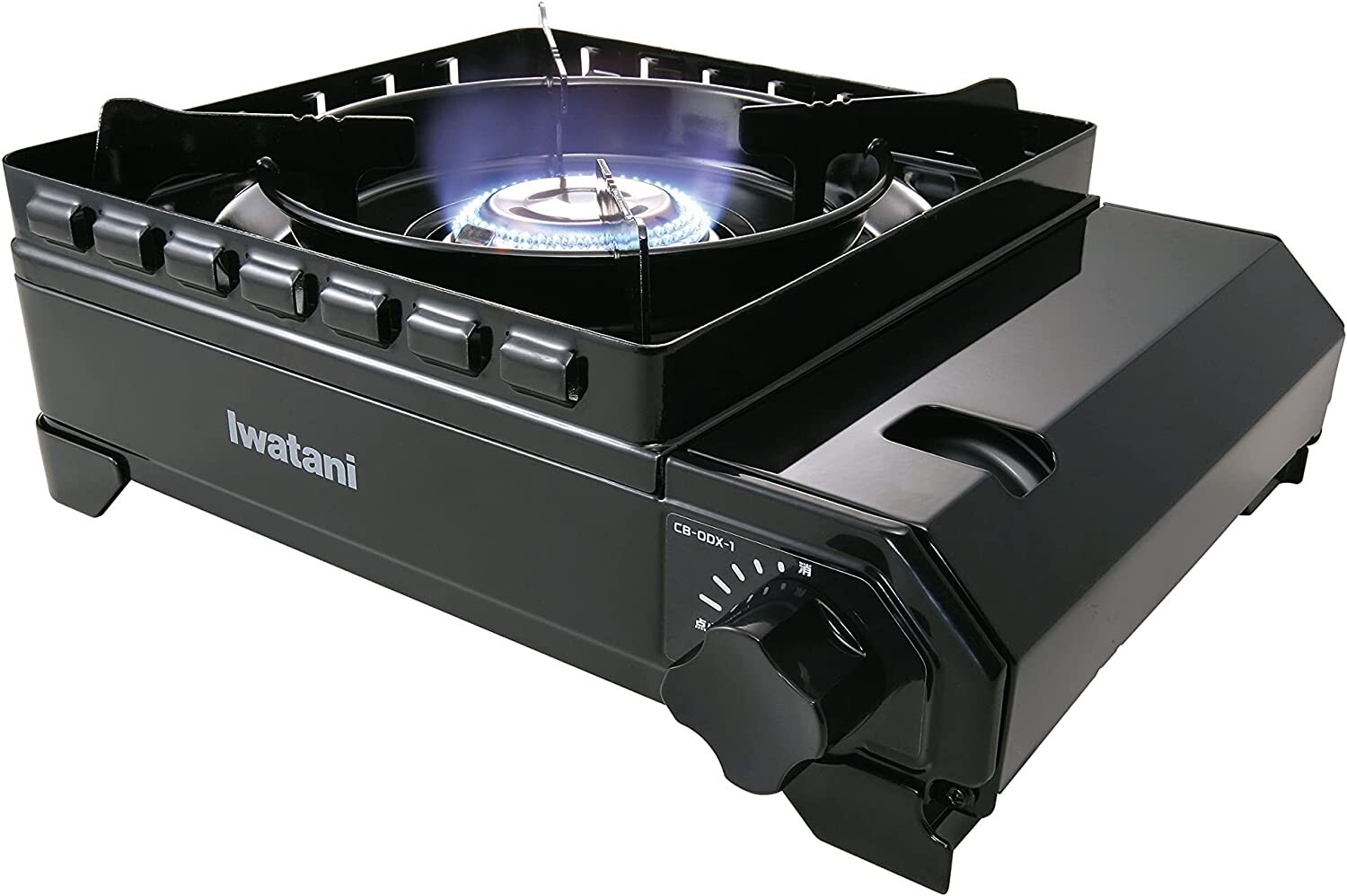Iwatani Cassette Fu Outdoor Stove Tough Maru CB-ODX-1-BK Black
