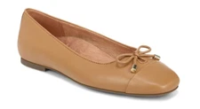 Vionic Klara Camel Ballet Flat Slip-on Shoe Women's sizes 5-11/NEW!!! MEDIUM