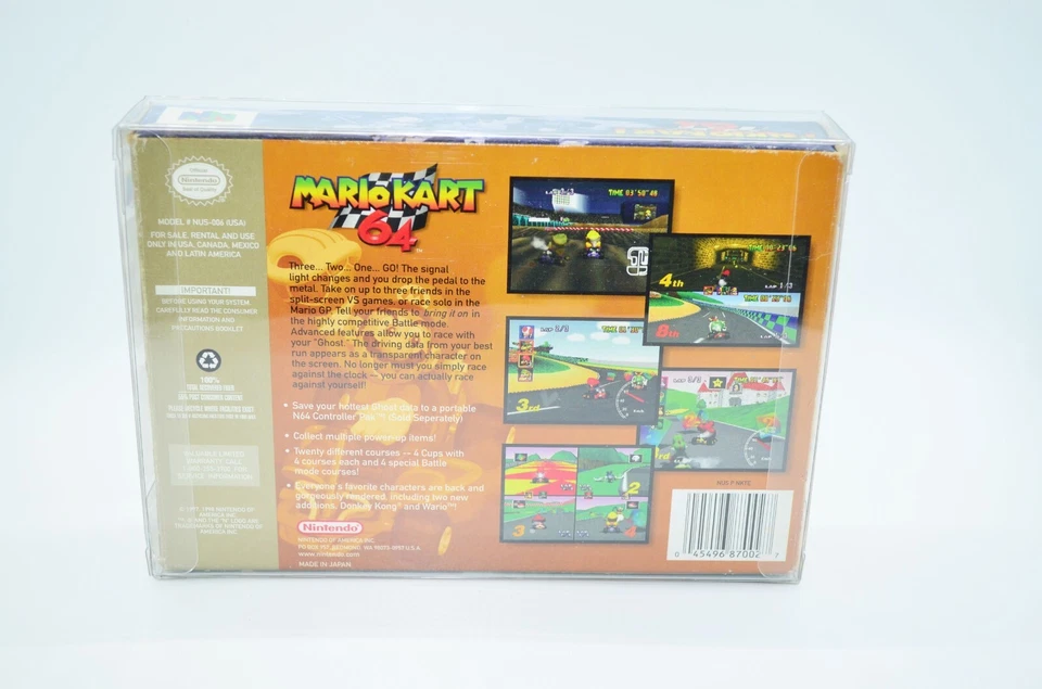 20 Plastic Clear Game Protective Cases Sleeves Display Box For Nintendo 64 N64 - Image 3 of 4