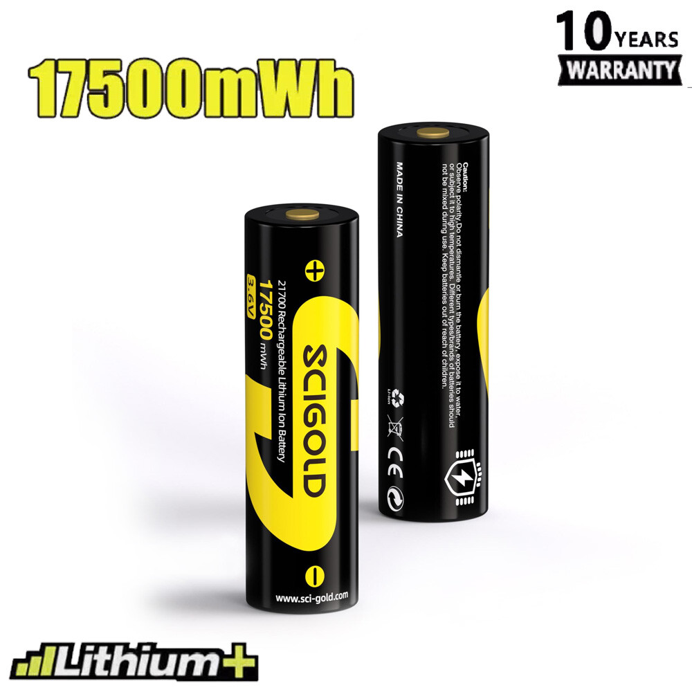 Scigold Rechargeable Batteries 17500mWh Lithium-ion battery Protected NEW-image