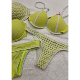 Victoria's Secret Women's Size 34C/D XS/S Neon Yellow 5 Piece Mix & Match Bikini