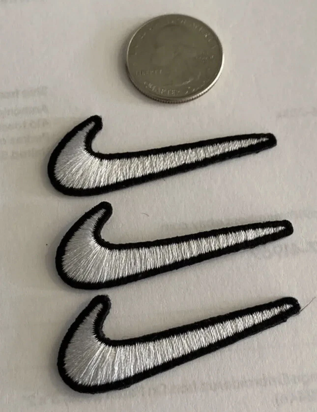 Nike swoosh iron on logo cheap