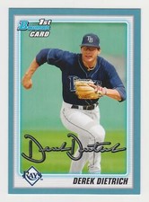 DEREK DIETRICH | 2010 Bowman Draft BLUE Paper | 212/399 | REDS 1st Year Card