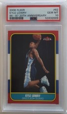 2006 Fleer Kyle Lowry Memphis Grizzlies 86-87 20th Anniversary #62 PSA 10