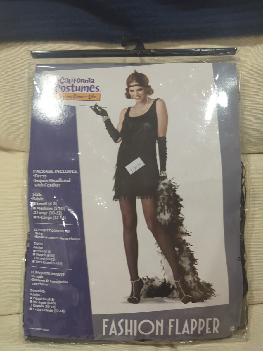 California Costumes Fashion Flapper Adult Costume Size large  display picture 1