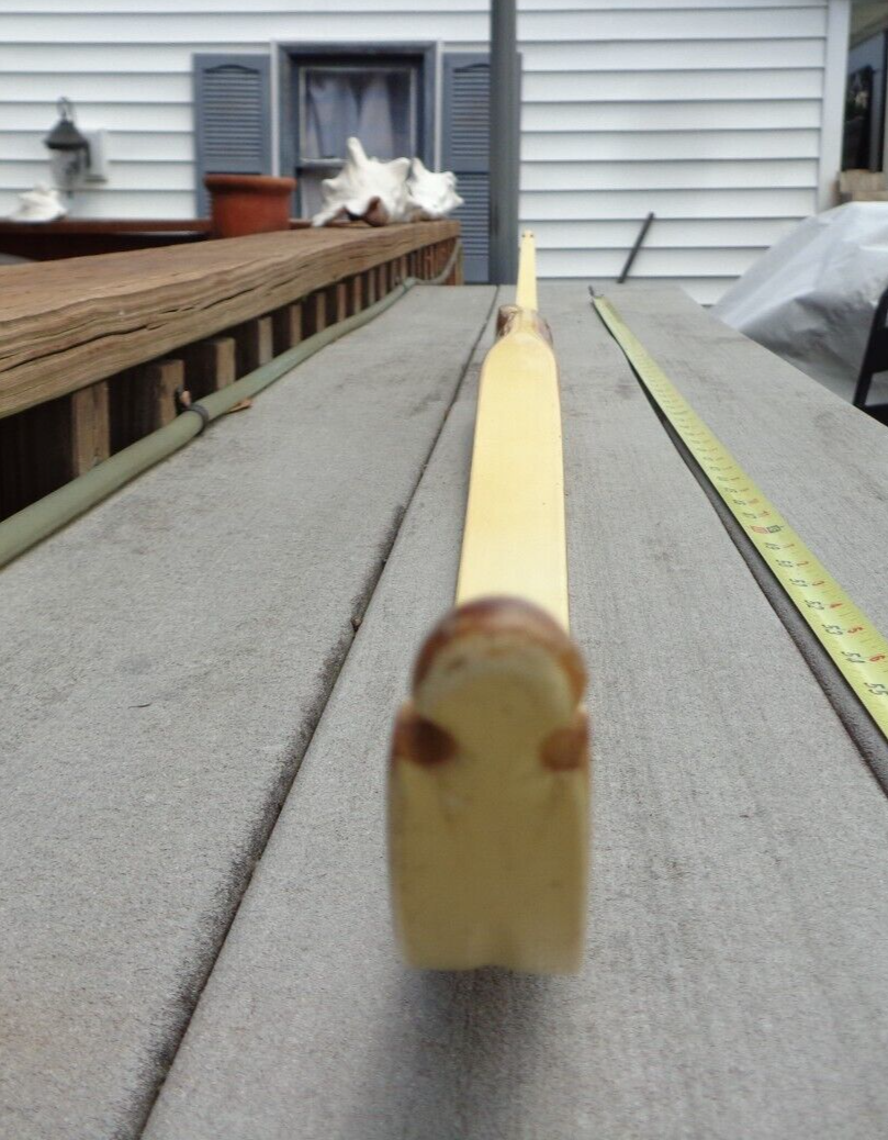 NICE VTG YORK CRESCENT 64" 34LB 28" RECURVE ARCHERY RH BOW (NO STRING