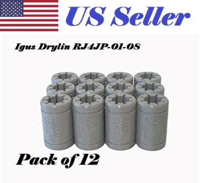 Igus Drylin RJ4JP-01-08 Anet A8 Prusa i3 3D Printer RepRap LM8UU Bearing 12 Pack