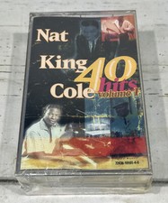 1996 Nat King Cole 40 Hits Volume 1 And Volume 2 Cassette Tapes New Sealed