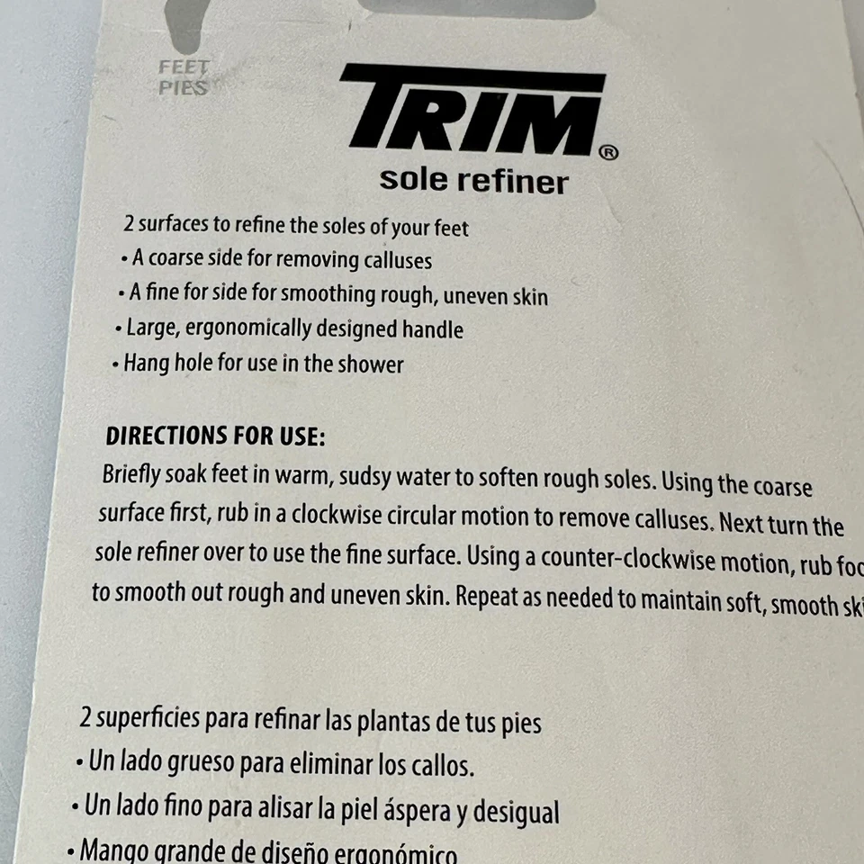 Trim Foot Care Implements Neat Feet Sole Refiner with Two Surfaces Self Care - Image 3 of 4