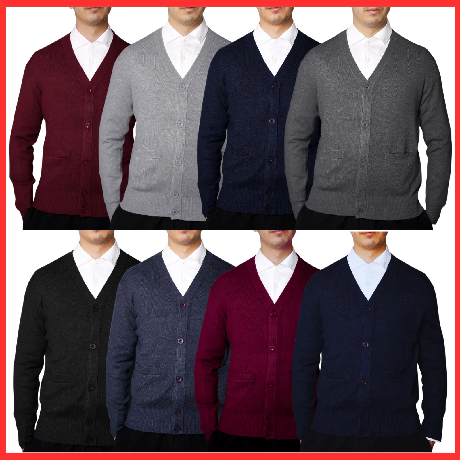 Mens Cardigan Button Up V Neck Knitted Classic Sweater Jumper Casual M-2XL (903)
Opens in a new wind