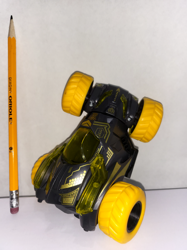 Toy Car Stunt Spinning Kids Pull Back Toy Car, Toddler Boy Girl Toys Yellow, Red - Picture 3 of 16