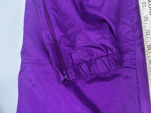 VTG Bocoo Tracksuit Purple / Teal Full Zip Windbreaker Jacket & Pants Large EUC - Picture 14 of 23