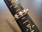 STUNNING VINTAGE ESTATE SIGNED STERLING SILVER SZ 6 RING! G38004