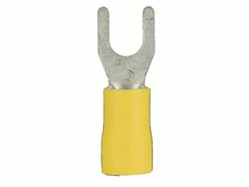 Metra Install Bay YVST6 Vinyl Spade Terminal Yellow 12/10 Gauge #6 - 100 / Bag