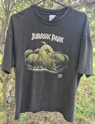 HANES Vintage Jurassic Park Promo Shirt 90s Dinosaur Hatching Egg 1993 X-LARGE
